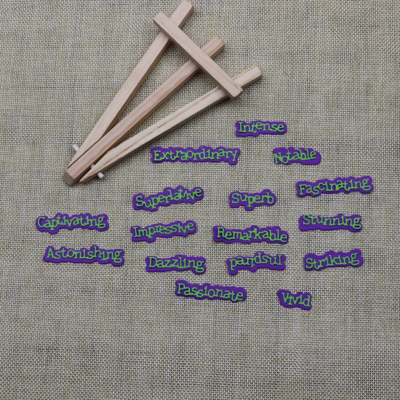 Новые искусственные металлические Вырубные штампы вырезанные слова фраза