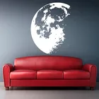 Настенные стикеры с Луной в космическом пространстве, домашний декор, современные виниловые наклейки на стены, съемные украшения для дома, настенные художественные росписи