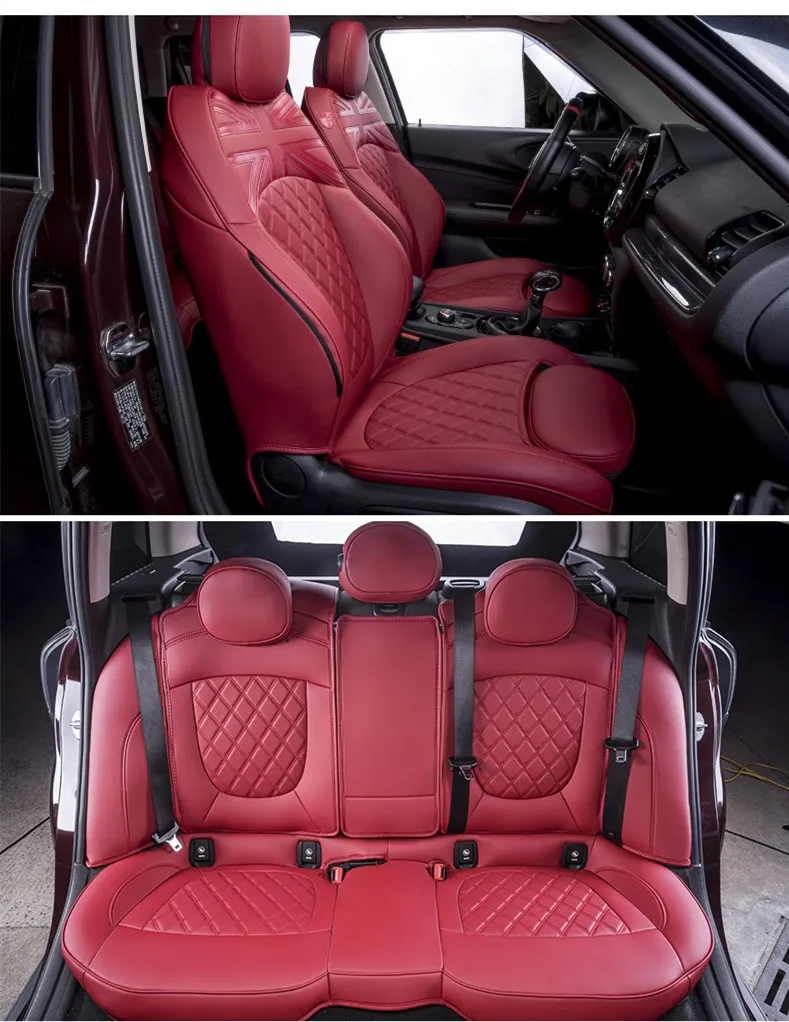 

Car Seat Covers For BMW MINI Cooper R56 F60 ROYAL CRAFTSM Wholesale Waterproof Leather Auto Seat Protector Accessories