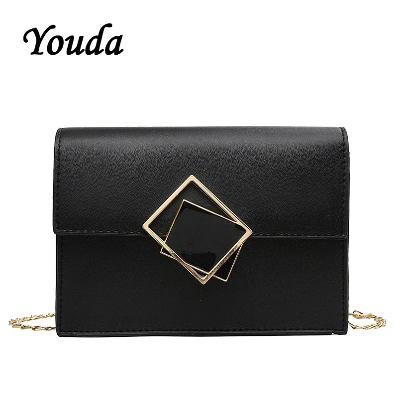 Youda оригинальная простая женская сумка-тоут с цепочкой Классическая модная