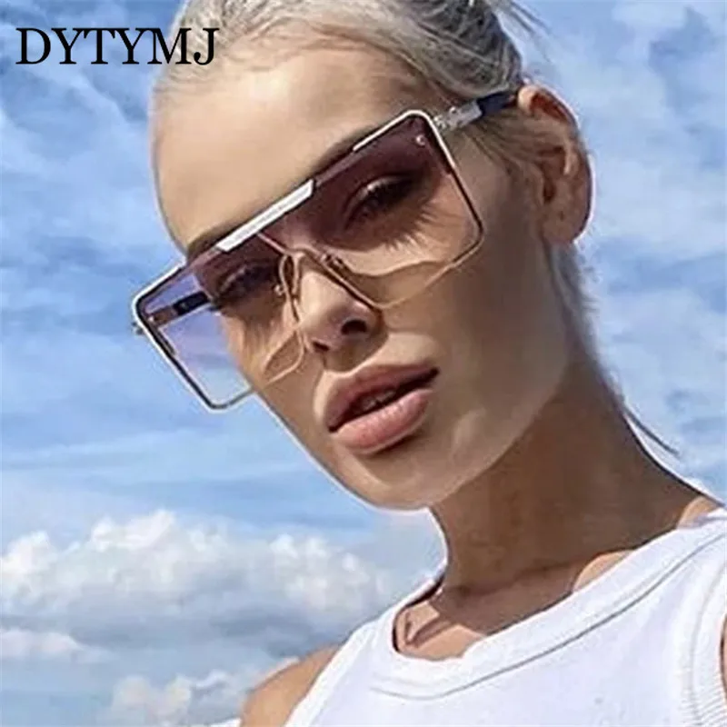 

DYTYMJ Oversized Rimless Sunglasses Women 2020 Luxury Brand Sun Glasses Women Gradient Sun Glasses for Women Lentes De Sol Mujer