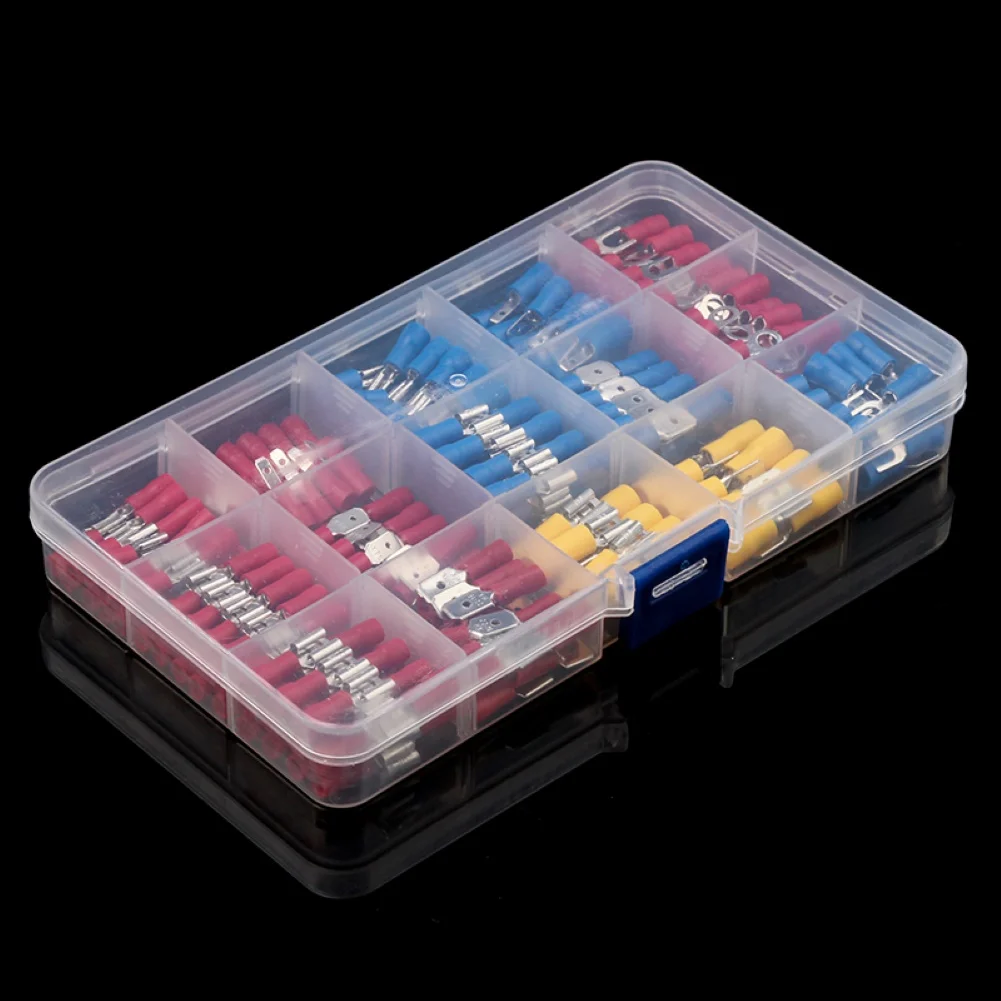 280 шт. ассорти кольцо терминал комплект электрических обжимных соединителей с