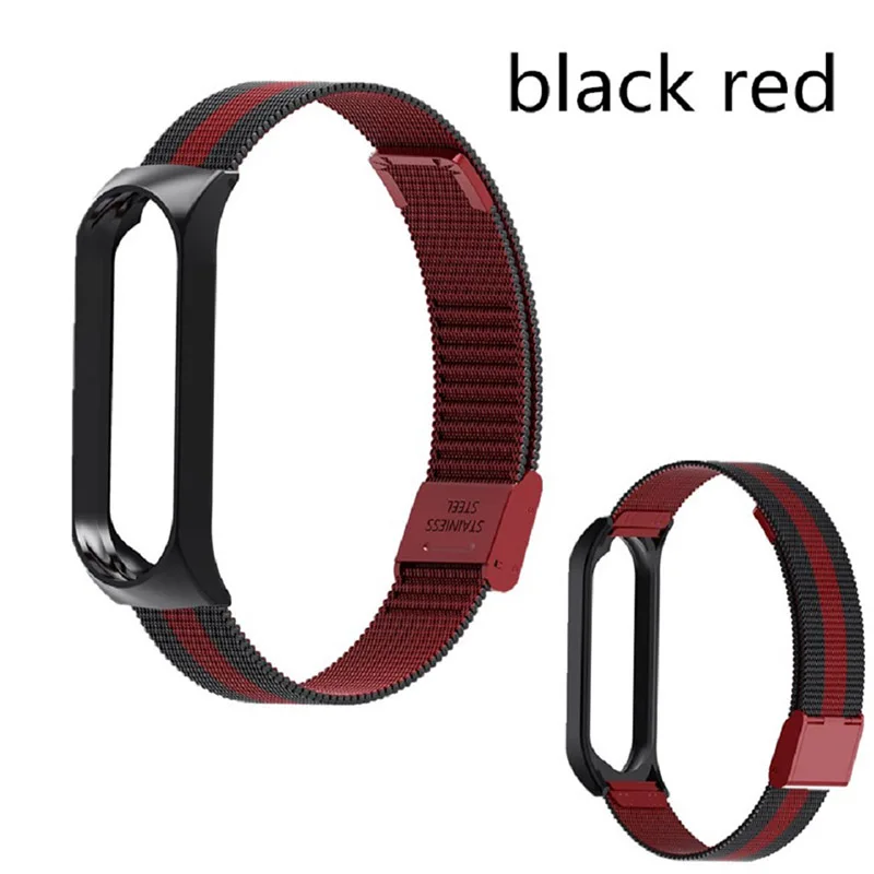 

Strap For Xiaomi Mi Band 3 4 5 Wrist Metal Bracelet Screwless Stainless Steel for Mi Band 4 3 5 Strap Wristbands Pulseira