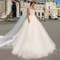 macdugal simple temperament a line strapless beading appliques bride spaghetti straps backless princess wedding gown 2021