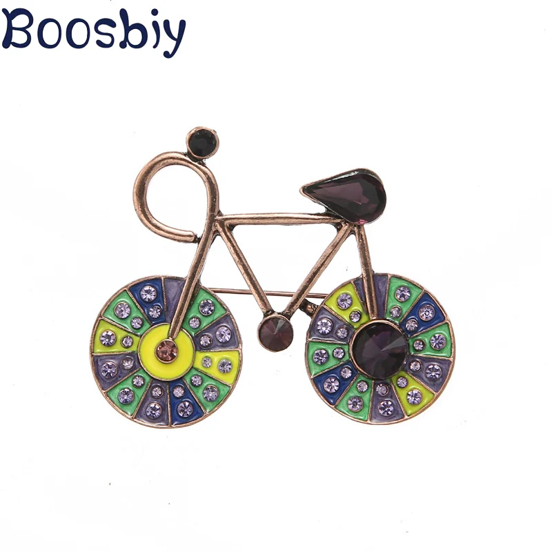 Велосипедная брошь Boosbiy велосипедная в винтажном стиле Значки для