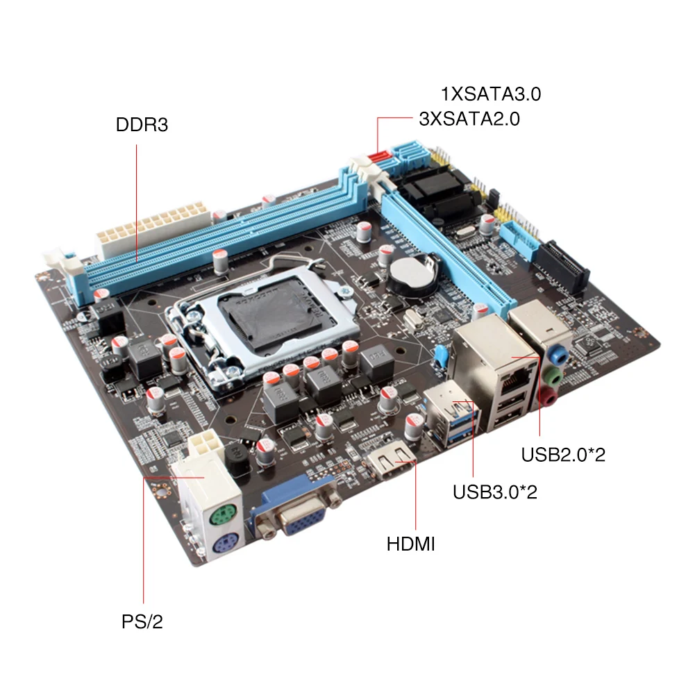 B75 интегрированная LGA1155 поддержка Ddr3 большая память офисная настольная