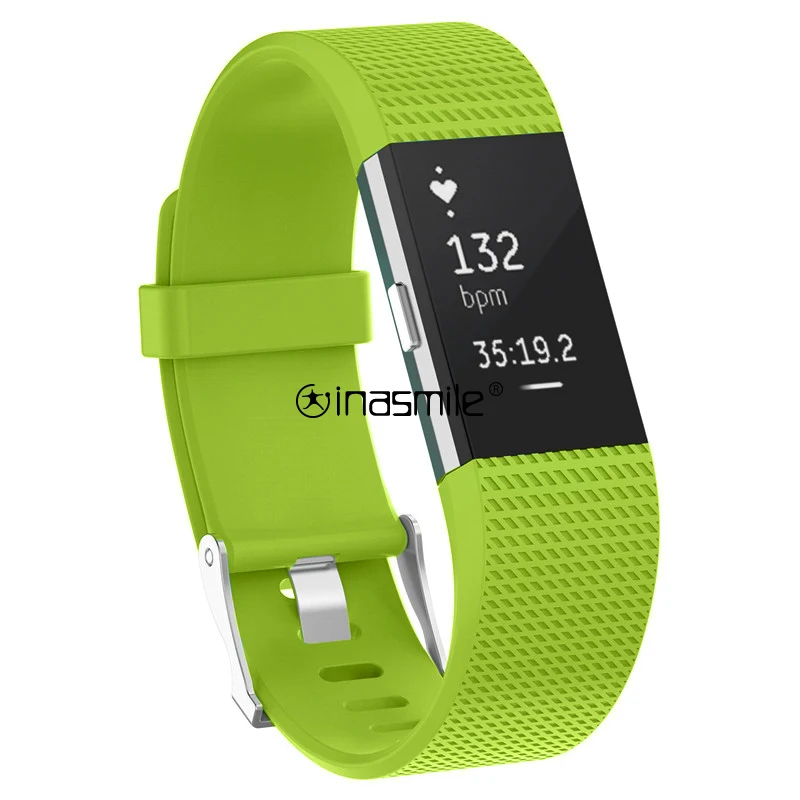 Потрясающий цветной ремешок для браслета FitBit Charge 2 браслет для Charge 2 ремешок для Charge 2 correa браслет - Цвет: green