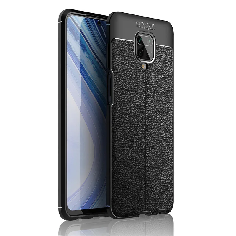 Чехол для Xiaomi Redmi Note 9S, ударопрочный мягкий резиновый задний бампер для телефона.