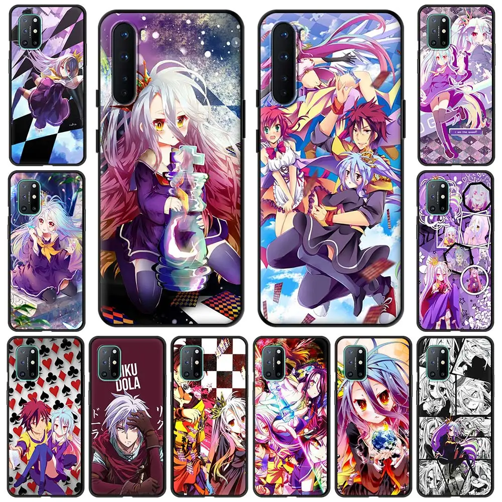 

Anime NO GAME NO LIFE Phone Case For OnePlus 9 8 7 7T Pro 9RT 9R 8T Nord N100 N200 N10 CE 2 5G Z Soft Silicone Black Cover