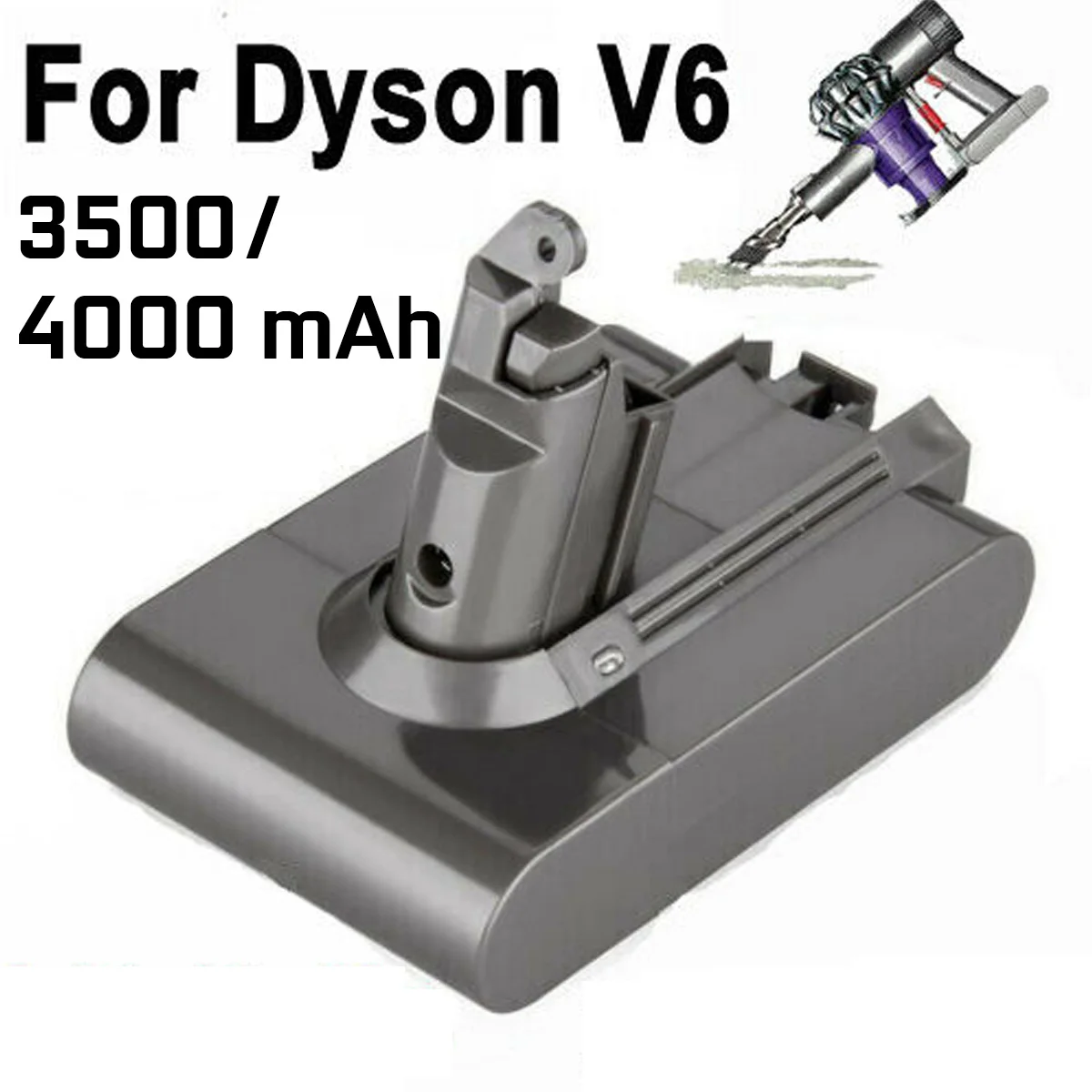 

free shipping 4000mAh 3500mAh Li-ion Vacuum Cleaner Dyson Battery V6 DC58 59 61 62 72 74 Vacuum Cleaner Replacement Battery