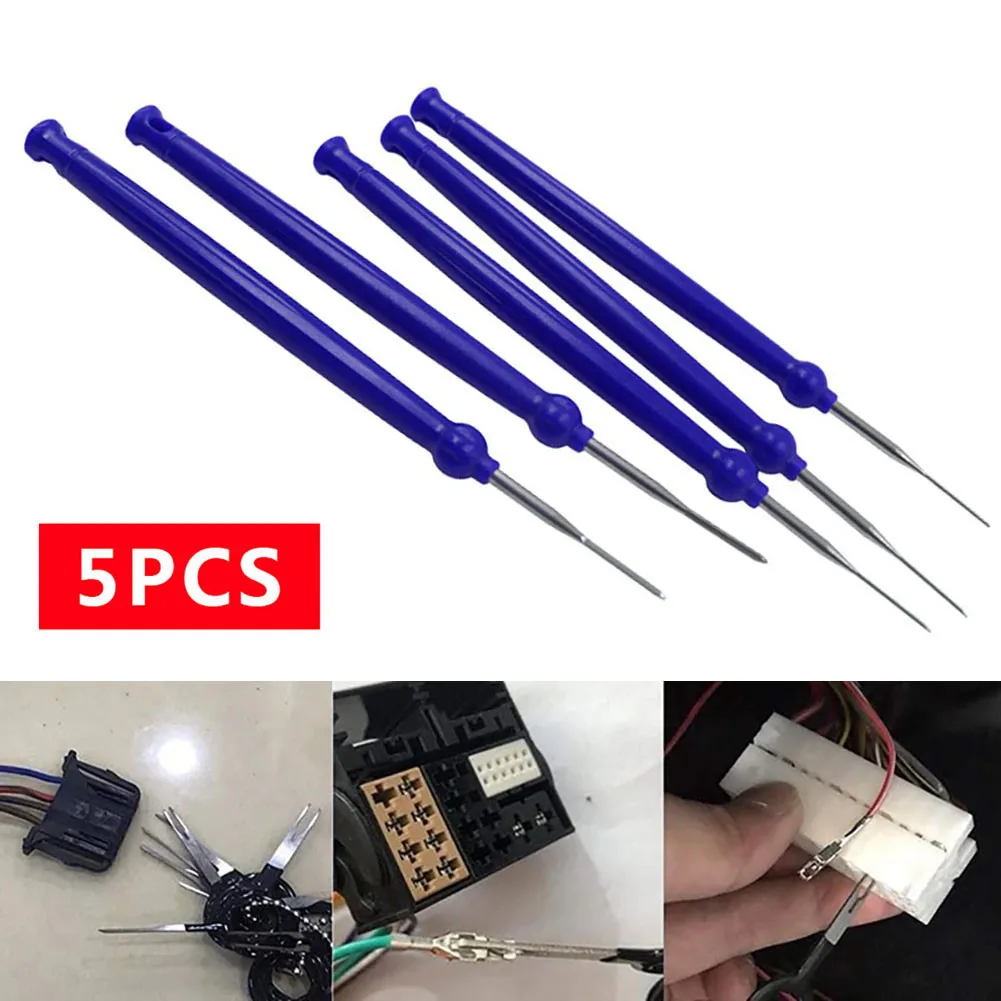 

5PCS Car Plug Terminal Removal Tool Pin Puller Repair Electric Puller Hand Tool Accessori Auto Removal Tool