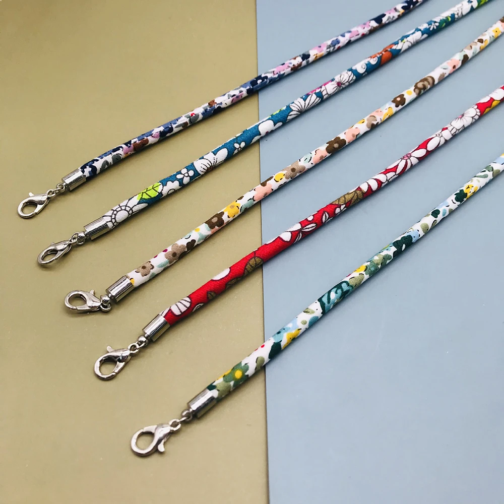 

Colorful Flower Face Mask Lanyard Handy Convenient Holder Rope Anti-lost Mask Hanging Neck Rope Halter Ropes Eyeglasses Chain