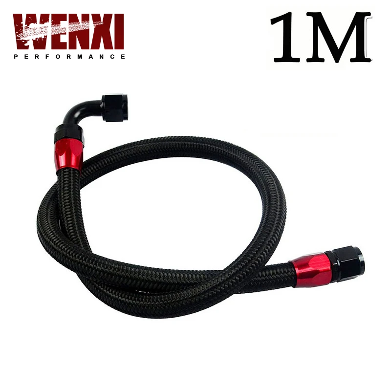 

1Meter 10 AN AN10 Fuel Oil Line+AN10 Straight AN Swivel Fitting+90 Degree Swivel Fitting