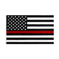 election 3 by 5 ft polyester united states of american thin red line fire fighter flag