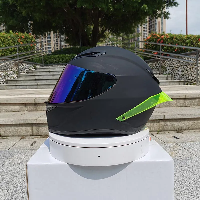 Новое поступление мотоциклетный шлем унисекс Полнолицевой шлем casco зимний сезон Безопасный черный шлем dot утвержден
