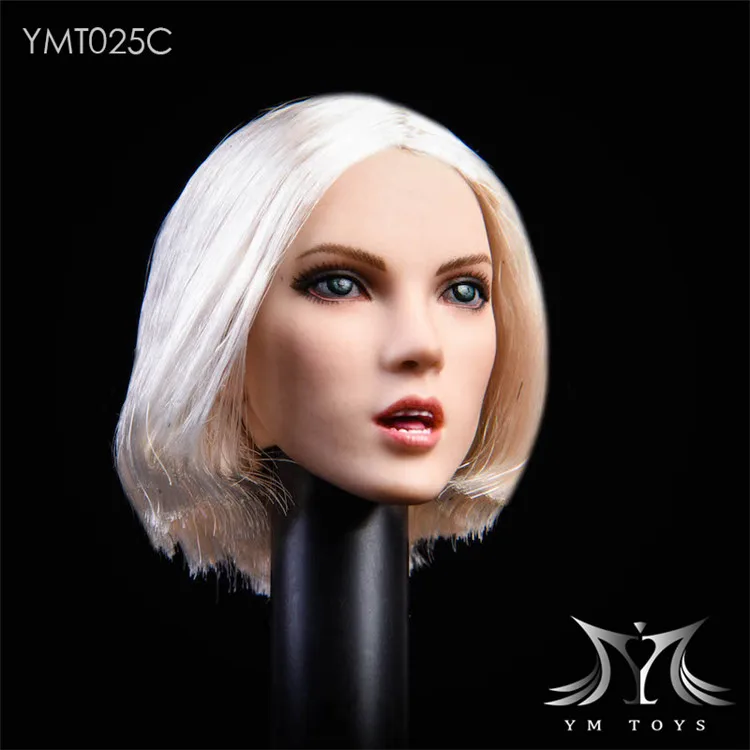 Женская фигурка в наличии YMT025 1/6 с высаженными фиолетовыми/черными/серебряными