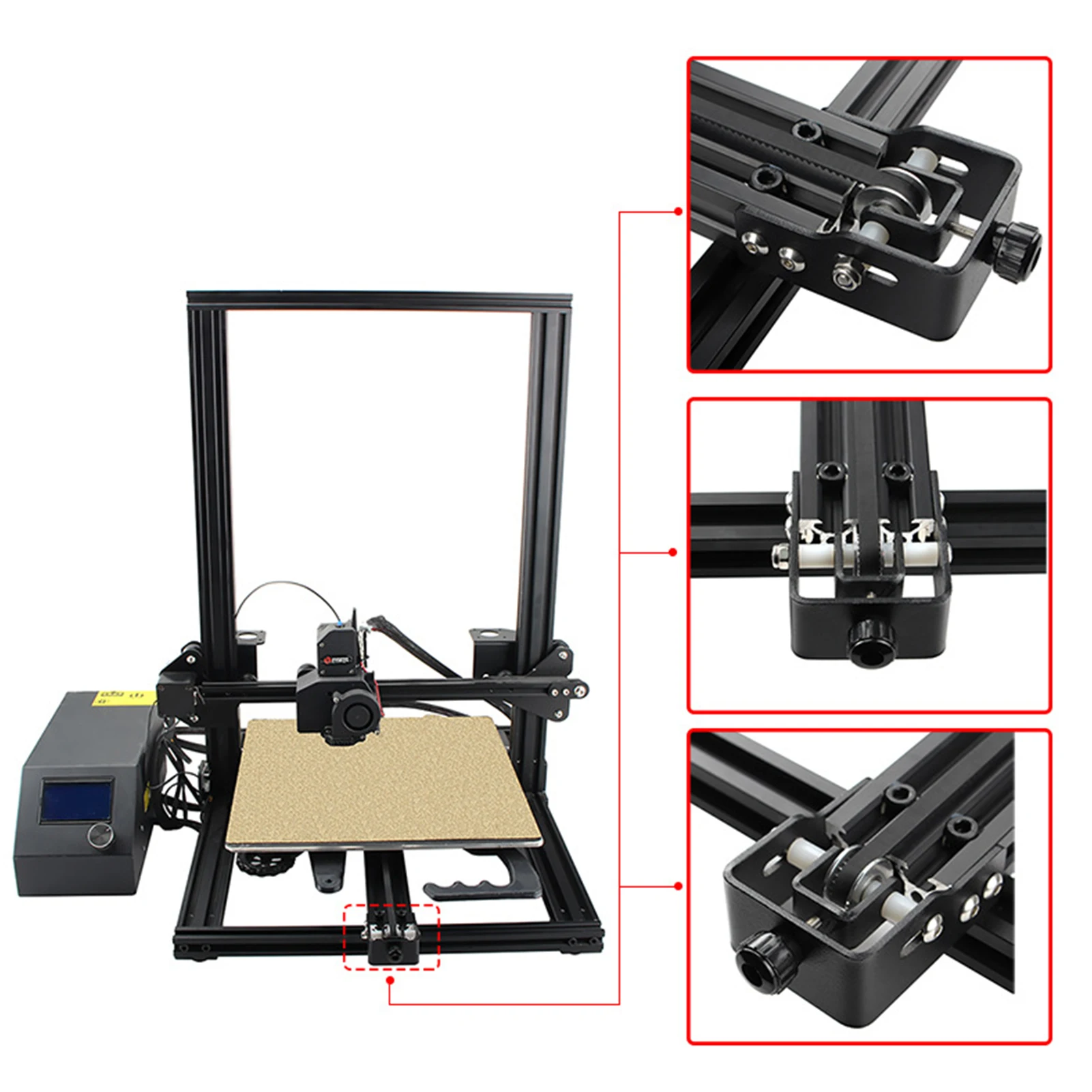 

Crealitys 3D Printer Accessories Includ Y-axis Tensioner Kit ,2020 X-axis Synchronous Stretch Belt For Crealitys CR-10, CR-10S