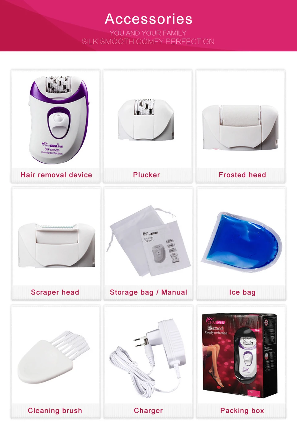 

Mini USB Charge Hair Removal Machine Electric Rechargable Female Epilator Women Lady Shaving Trimmer Bikini Legs Body depilador