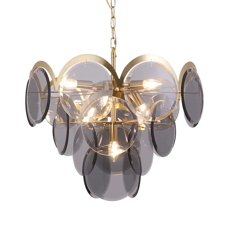 

High Luxurious Atmosphere A Living Room A Chandelier Glass Designer Sales Part Restaurant Villa Model House Lamps