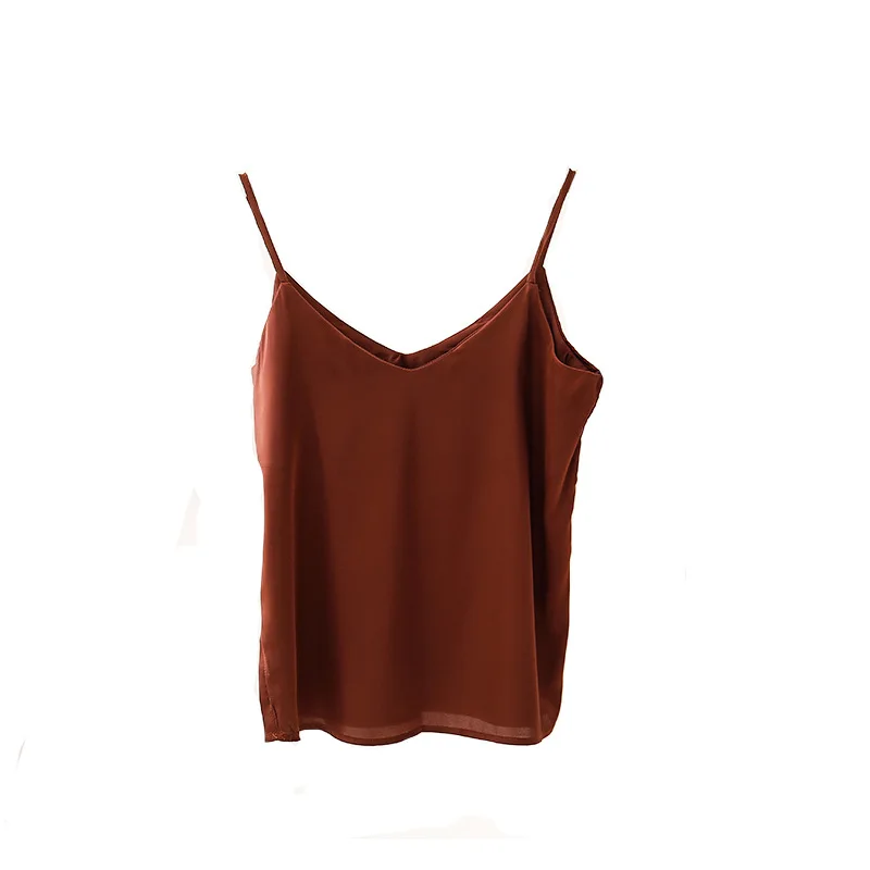 Новинка 2020 супермягкая Майка без следов с V-образным вырезом женский летний