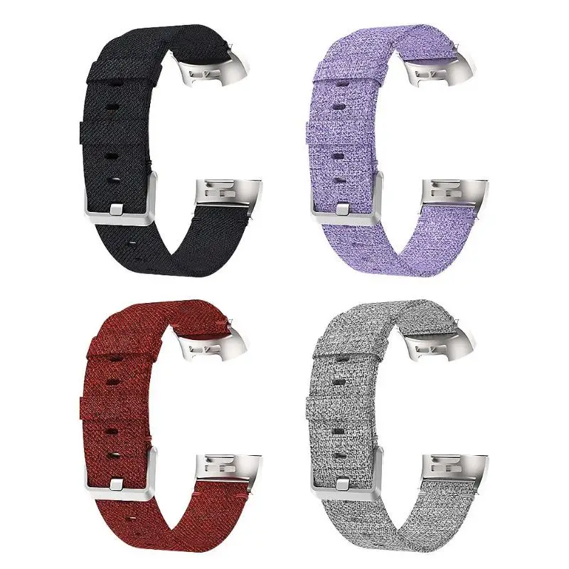 ALLOYSEED 22 мм Тканые нейлоновые сменные часы ремешок для Fitbit Charge 3/huawei 2 Pro GT/Moto 360 2 46/samsung gear S3