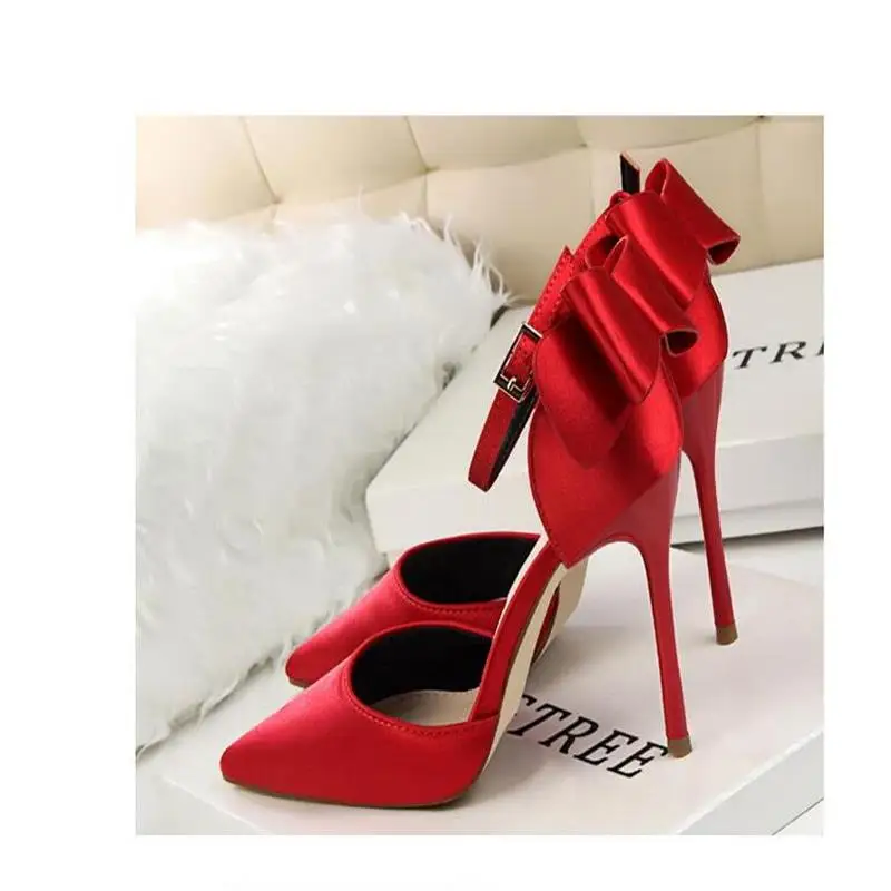 Милая обувь для красоты в Корейском стиле узкие шелковые и атласные полосатые