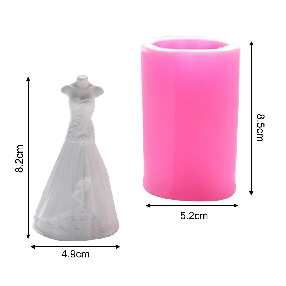 DIY штукатурка невесты формы скульптура трехмерная принцесса платье в форме мыла