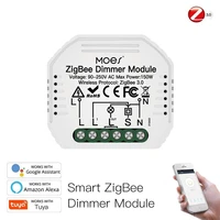 mini diy tuya zigbee smart dimmer switch module hub required smart life app work with alexa google home voice control 12 way