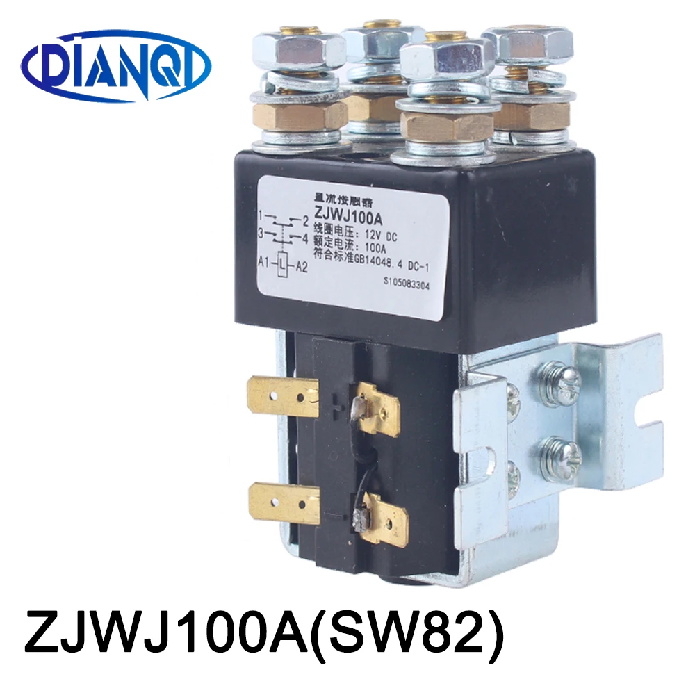 DPST 2NO SW82 контактор постоянного тока ZJWJ100A для использования с вилочным