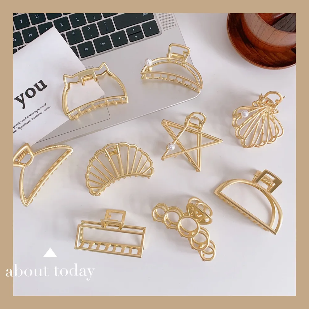 

Large Accetate Leopard Metal Acrylic Hairpins Hair Clip Crab Hair Claws For Women Girl Hair Accessories Headdress Party Gifts