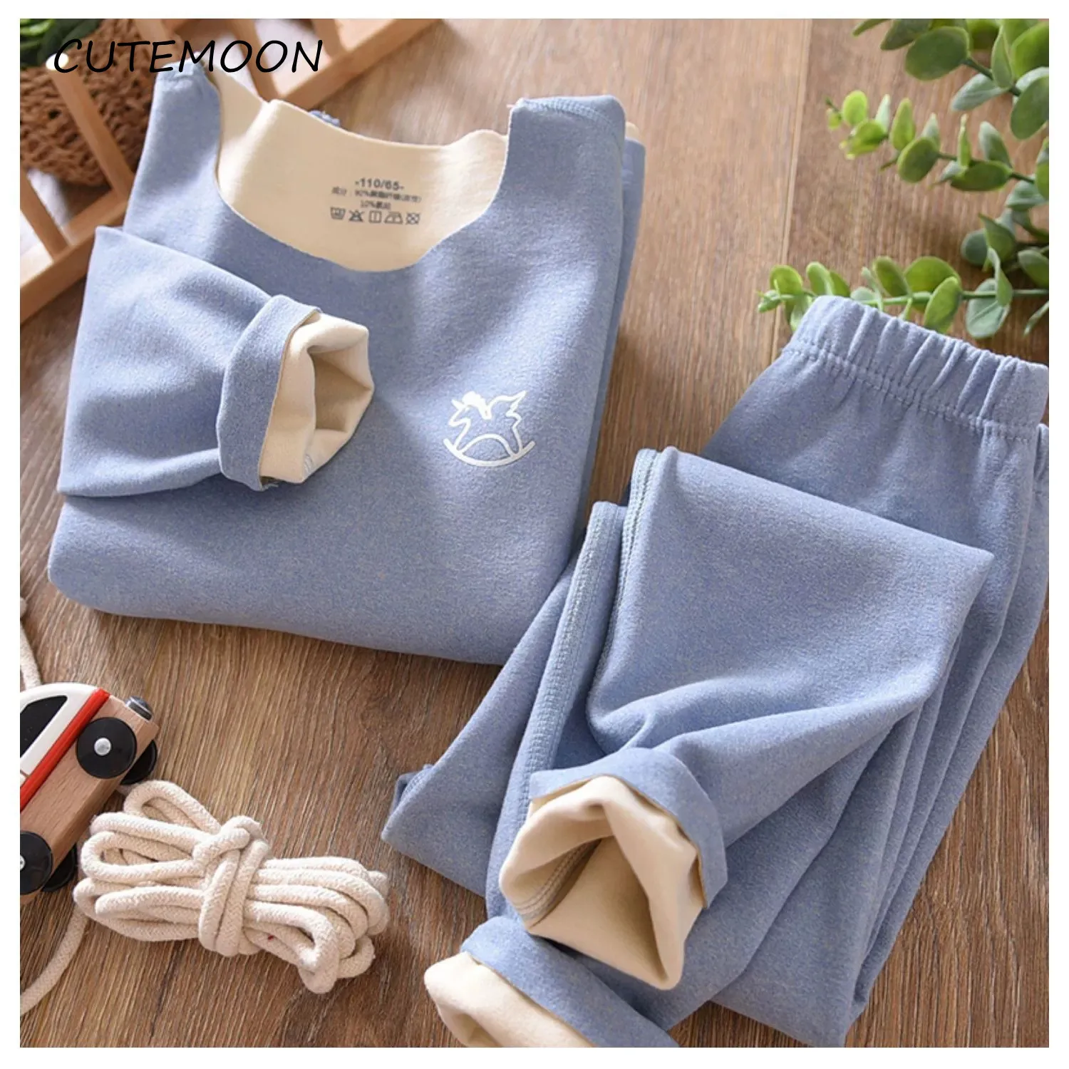 

Детский пижамный комплект; Костюм для малышей; Комплект детской одежды для маленьких мальчиков и девочек; Сезон весна-осень; Комплект из топ...