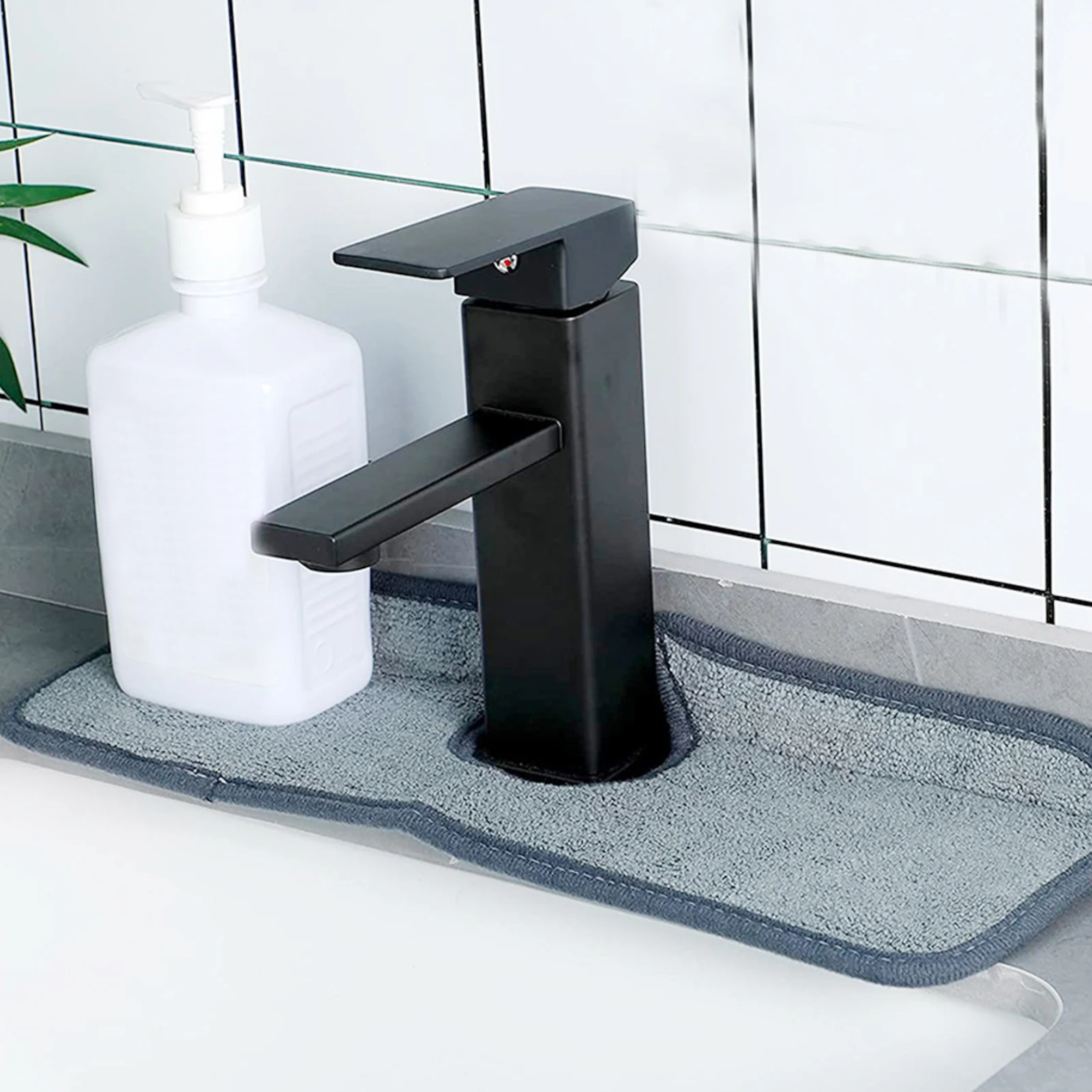 

Kitchen Faucet Absorbent Mat Sink Splash Guard Microfiber Faucet Splash Catcher Countertop Protector for Kitchen Bathroom Drying