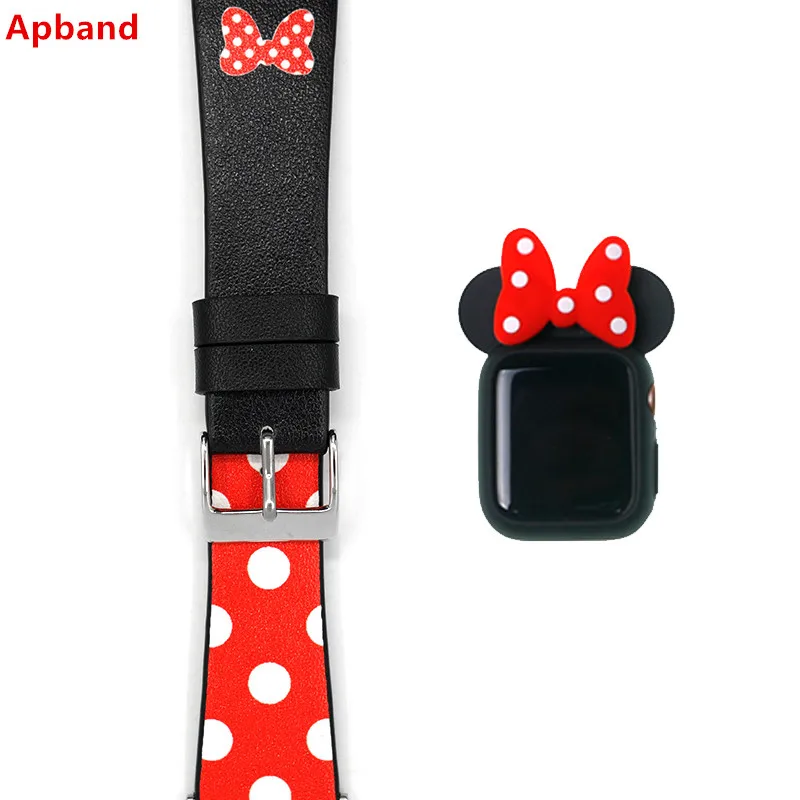 

Leather strap for apple watch se band 44mm 40mm iwatch band 42mm 38mm case+watchband belt bracelet apple watch series 6 5 4 3