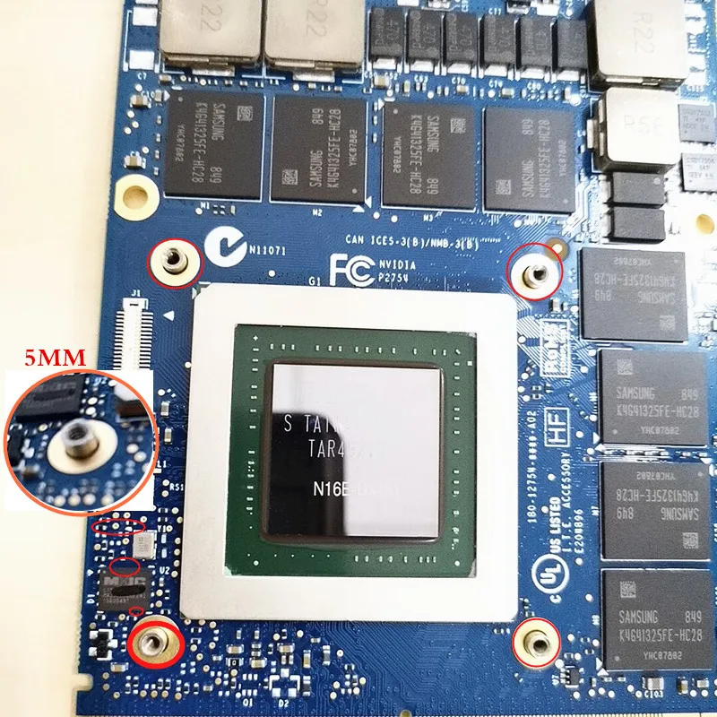 Видеокарта Alienware NVIDIA 5 шт. 3 мм/5 мм X кронштейн Clevo MXM GTX 770M 880M 970M 1060m 1070m