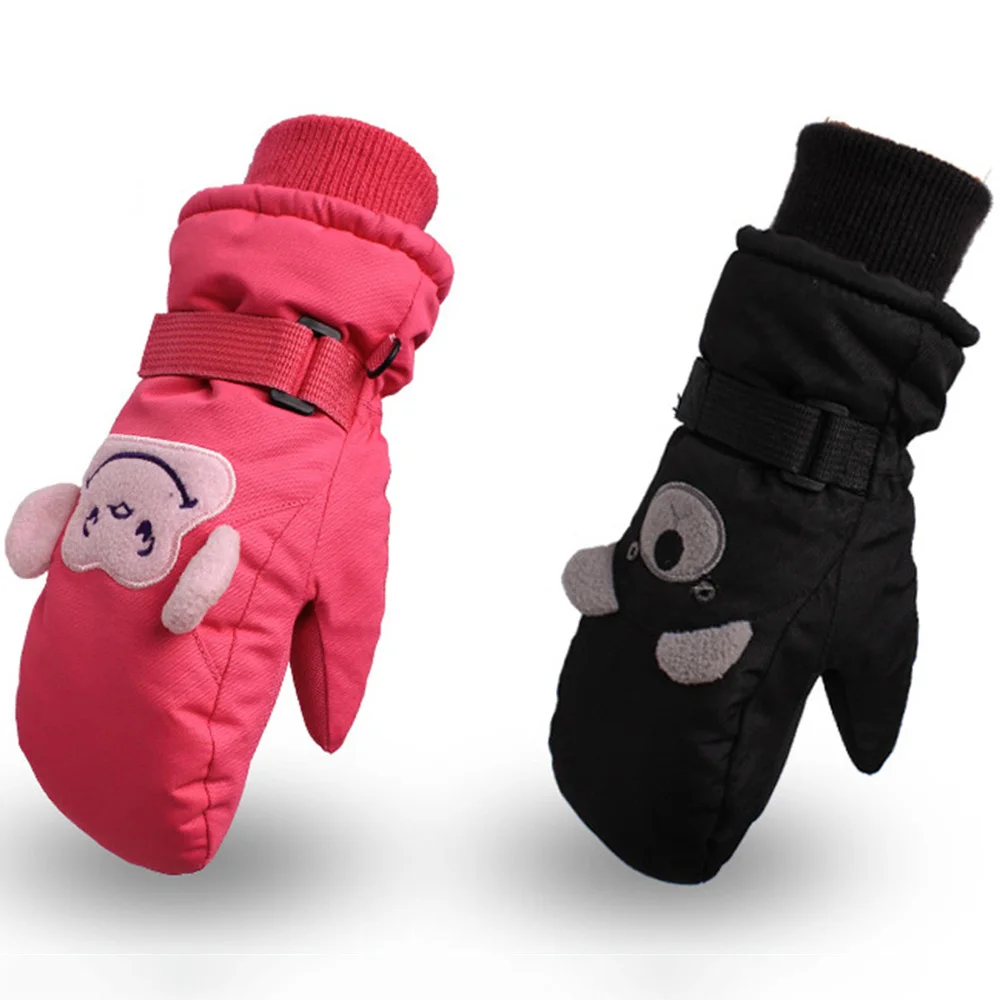 

1 Pair of Kids Ski Thicken Anti-splashing Water Windproof Sports Hands Keep Warm Supplies for Outdoor Climbing Hik