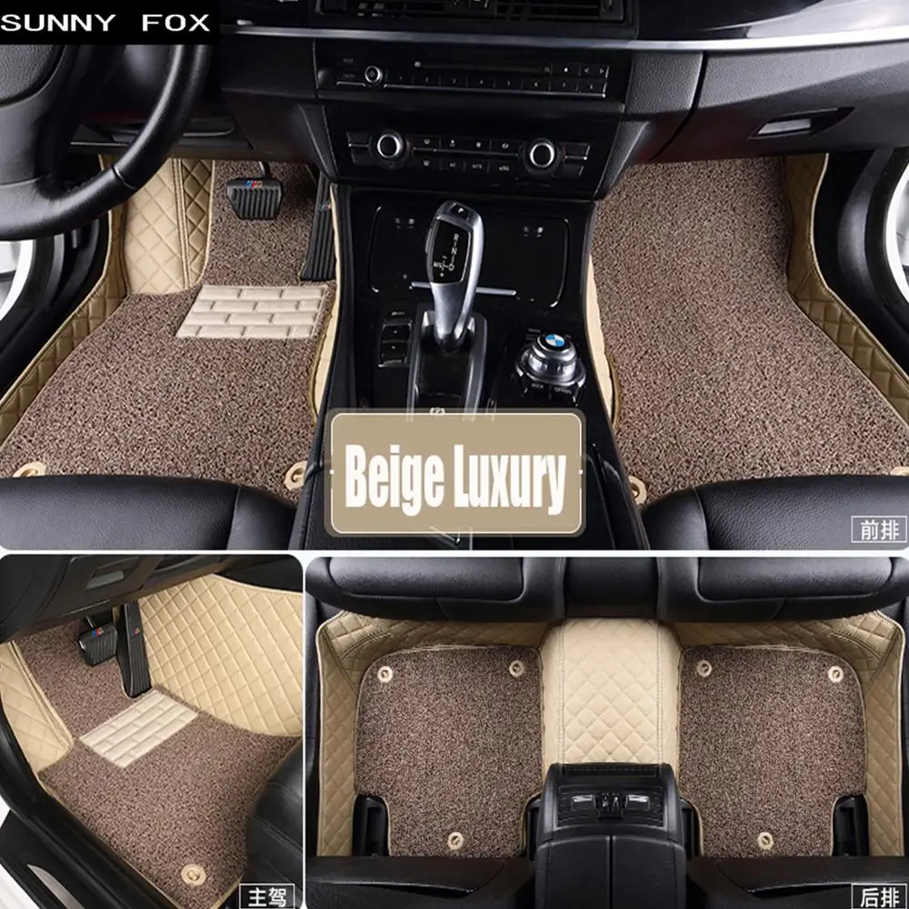 SUNNY FOX Car floor mats Case for Renault Scenic Fluence Latitud Koleos Laguna Megane cc 5D car styling carpet liner | Автомобили и