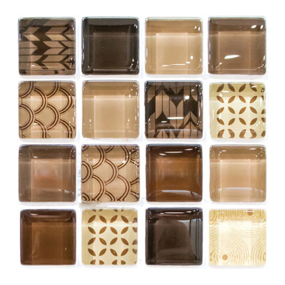 

18Pcs Mosaic Wall Sticker Tile Floor Waterproof Simulation Kitchen Sticker Bathroom Home Wallpaper Non-Slip Wall Decals Decorate