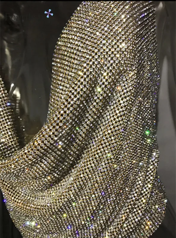 Сексуальный Топ Для женщин с низким вырезом на спине металлическими блестками