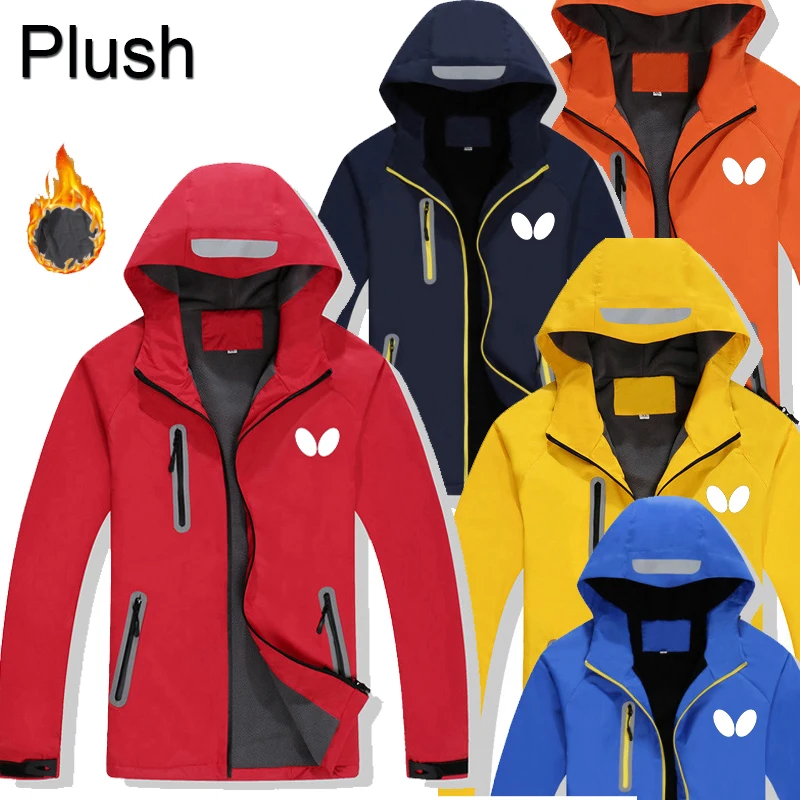 

New Outdoor Men Women Hiking Jacket Autumn Winter Thick Warm Windproof Waterproof Hooded Windbreaker Reflective Strip Outerwear