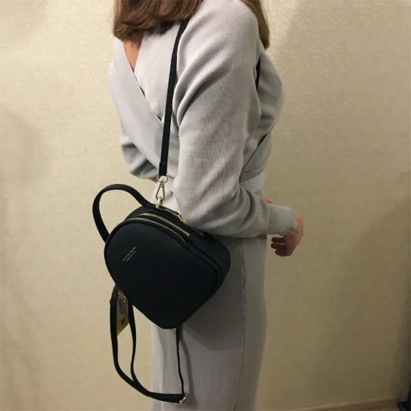 Женский мини-рюкзак из искусственной кожи дамская сумка для книг