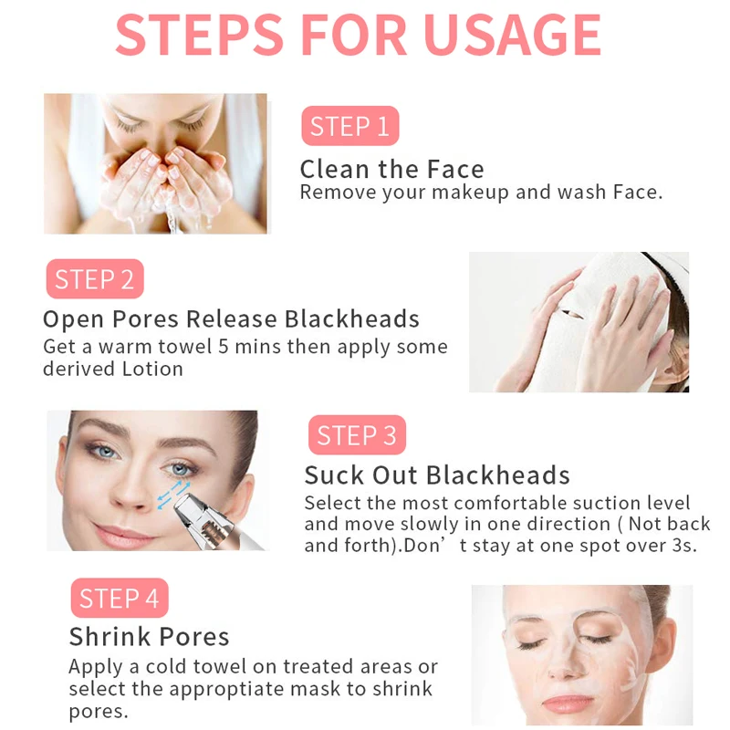 

Blackhead Remover Vacuum Facial Electric Acne Cleaner Black Point Pore Vacuum Cleaner Black Dot Face Cleaning Machine