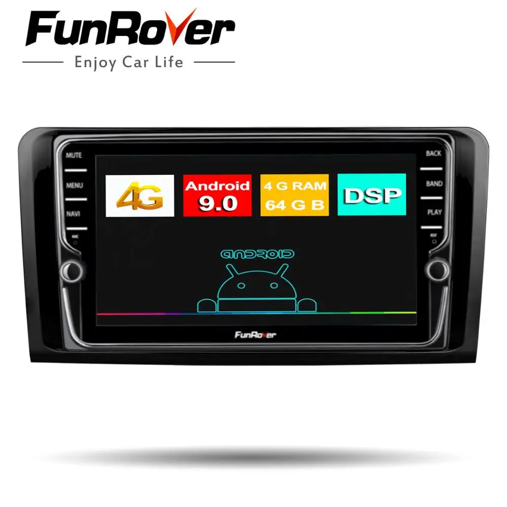 Funrover octa core android9.0 2 din Автомобильный Радио Мультимедиа dvd gps для Mercedes Benz ML W164 GL X164 ML350 ML320 ML280 GL350 GL450