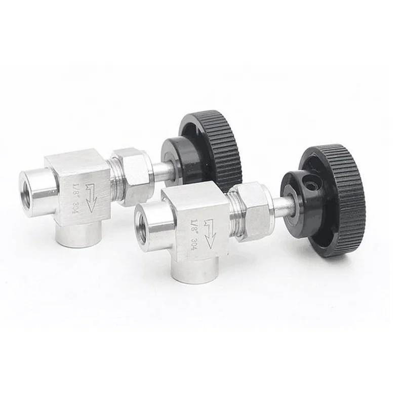 

Land Sky 90 Degree Ball Valve Adjustable Needle Stainless Steel SS304 Flow Adjustment 1 / 8 "14" 3 "12"