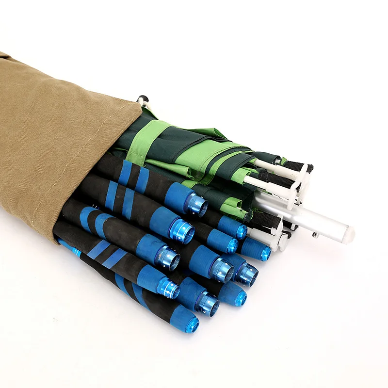 Сумка Складная портативная для удочки вместительная Холщовая с зонтиком