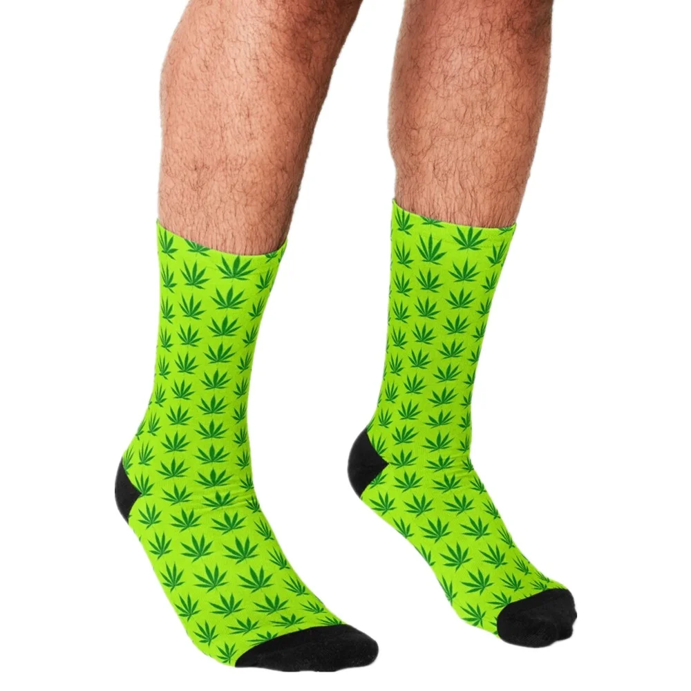 

2021 Men Socks harajuku Ugly Christmas Marijuana Socks Printed Happy hip hop Novelty Skateboard Crew Casual Crazy Funny Socks