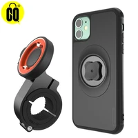New Bicycle Phone Holder with Quick Mount Case for iphone pro XsMax Plus Bike Mount Black matte Shockproof phone case