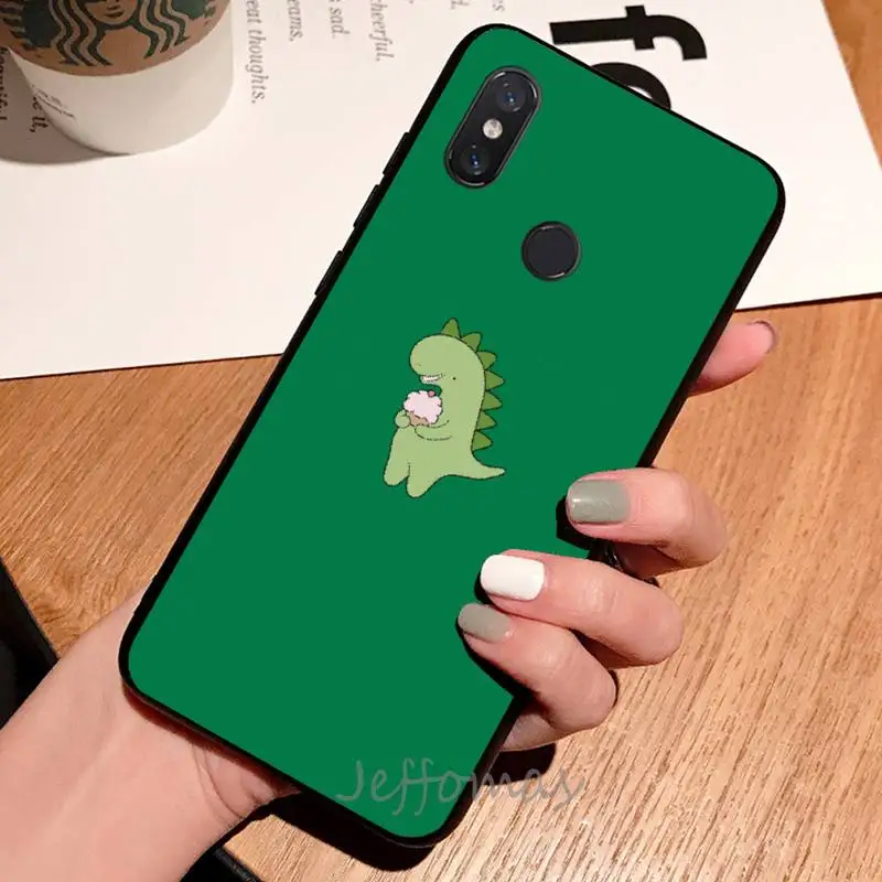 

Little dinosaur cute cartoon animal Phone Case For Xiaomi Redmi note 7 8 9 t max3 s 10 pro lite coque shell cover funda