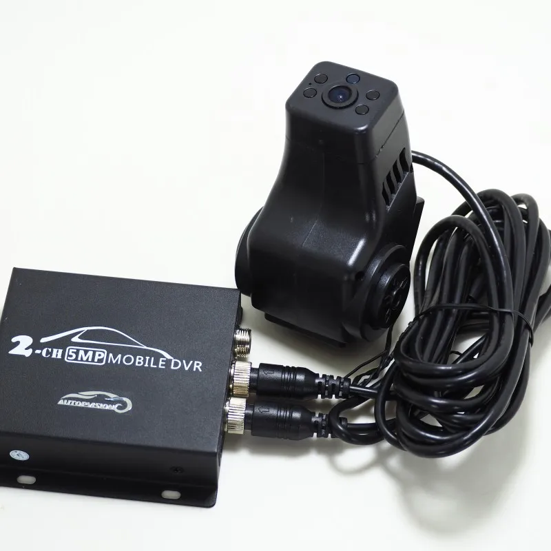 5MP 2CH DVR 1080P видео рекордер пульт дистанционного управления с 1080P AHD камера 2CH CCTV система автомобильный видеорегистратор комплект для Uber такси 2ch DVR комплект