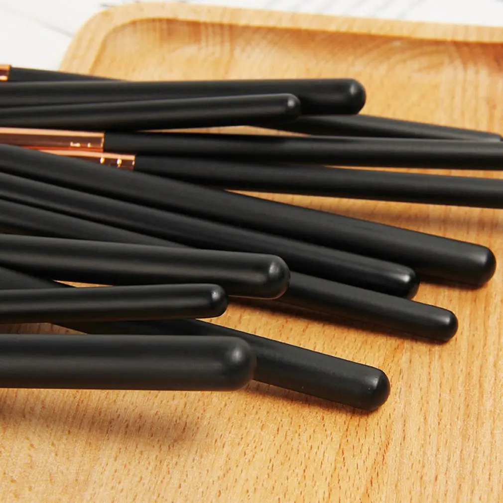 10 шт./компл. женский набор кистей с деревянной ручкой для теней век косметическая