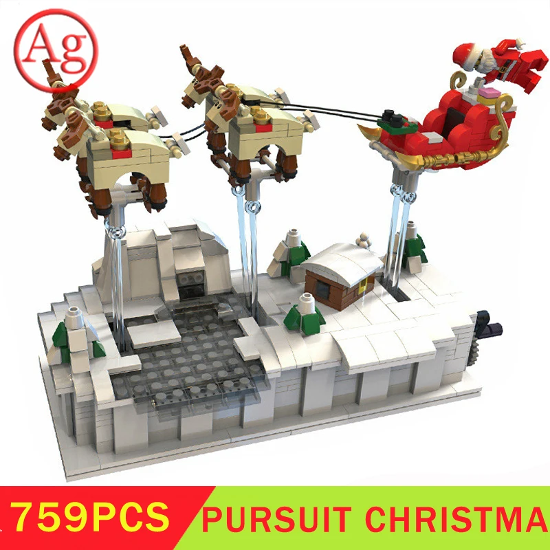 Конструктор Город с надписью Merry Christmas | Игрушки и хобби
